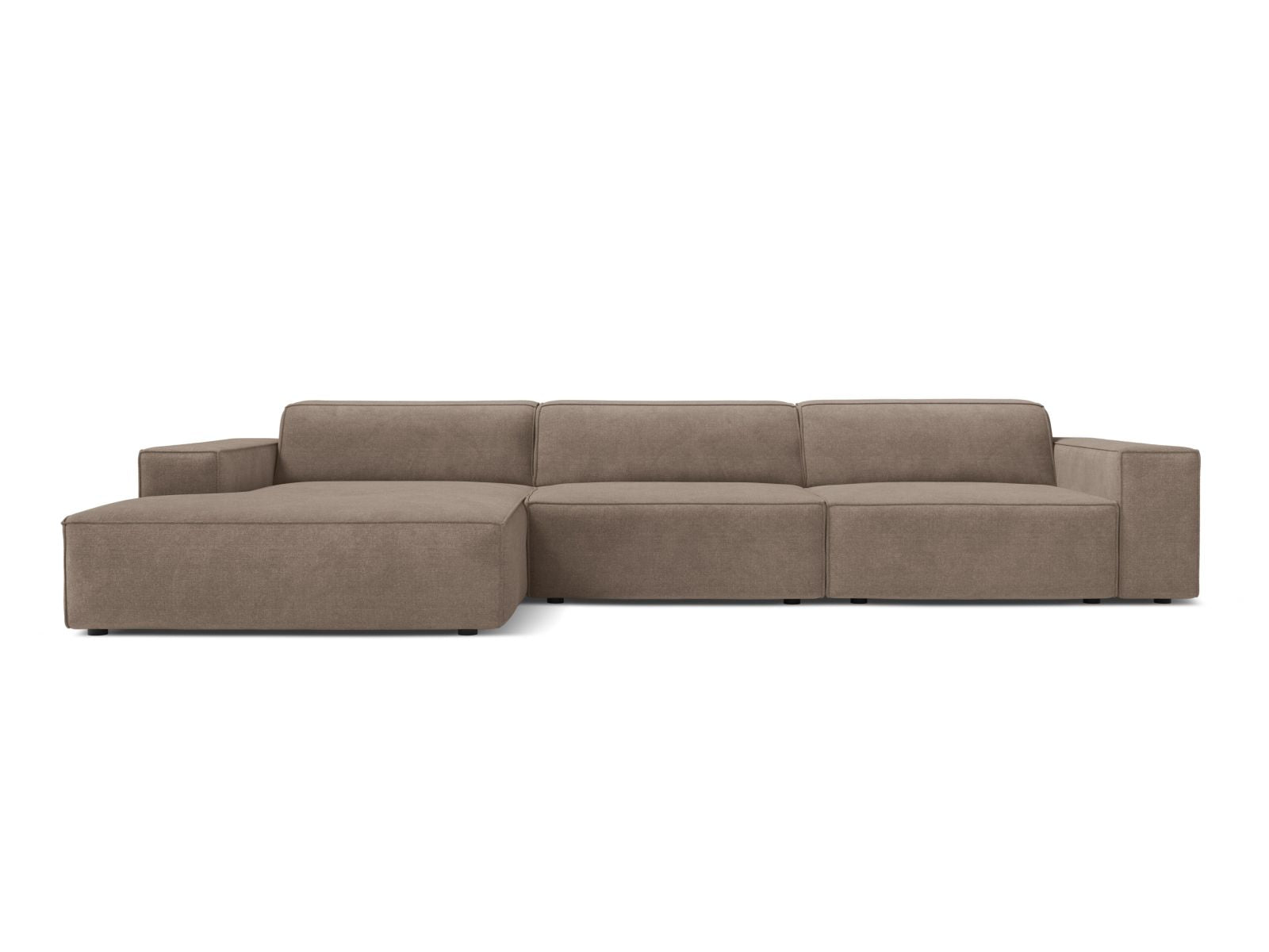 Jodie Modular Corner Sofa, 4 Seats, 284x162 cm — Cappuccino / Left