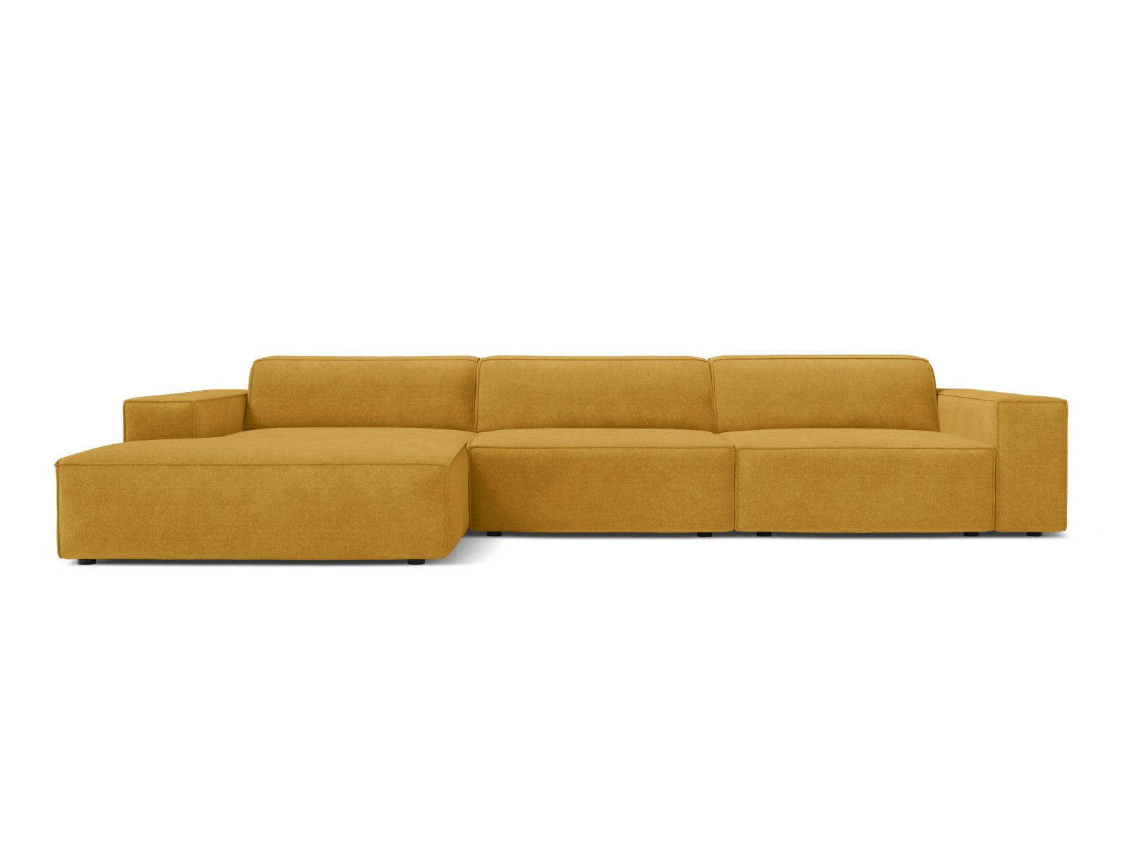 Jodie Modular Corner Sofa, 4 Seats, 284x162 cm — Yellow / Left
