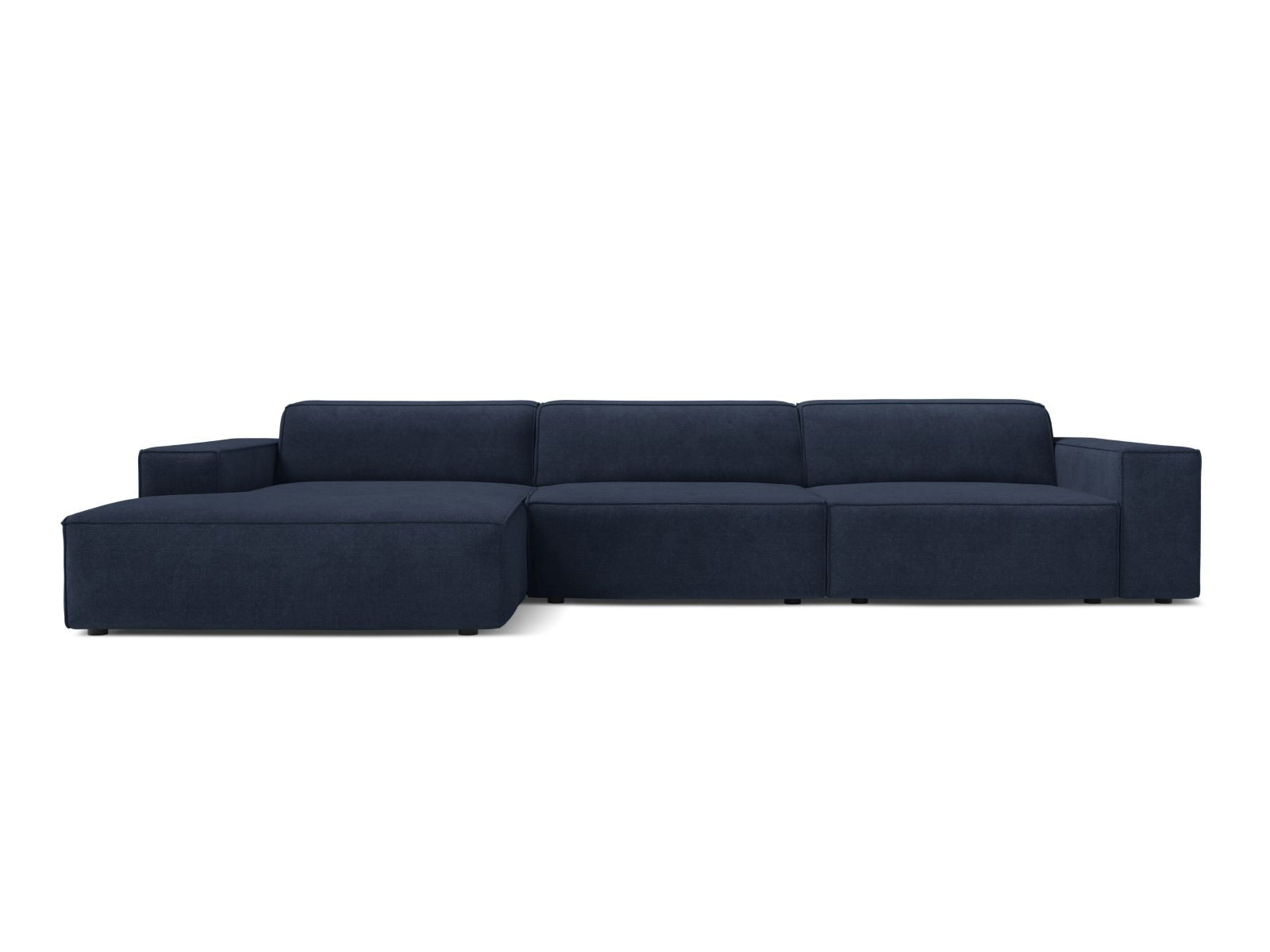 Jodie Modular Corner Sofa, 4 Seats, 284x162 cm — Navy Blue / Left