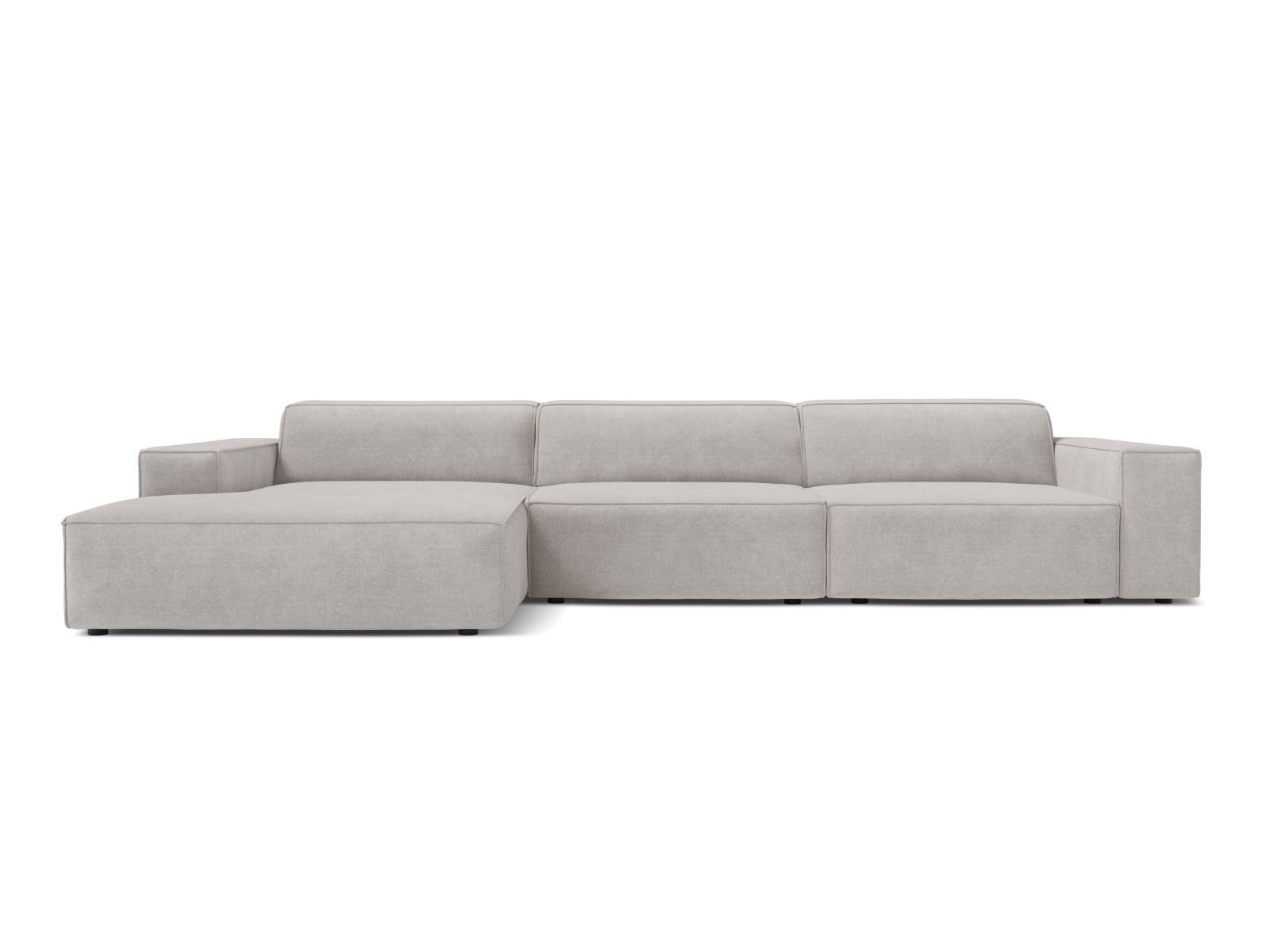 Jodie Modular Corner Sofa, 4 Seats, 284x162 cm — Light Grey / Left