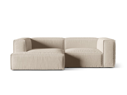 Ecksofa Strukturstoff Beige Nuria — Beige