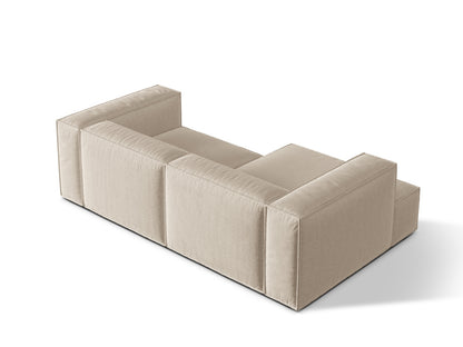 Ecksofa Strukturstoff Beige Nuria — Ansicht 4