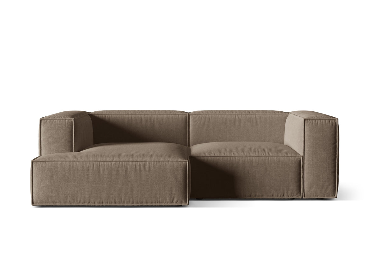 Nuria Modular Corner Sofa, 3 Seats, 252x147 cm — Cappuccino / Left