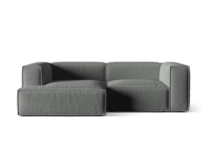Ecksofa Strukturstoff Beige Nuria — Grey