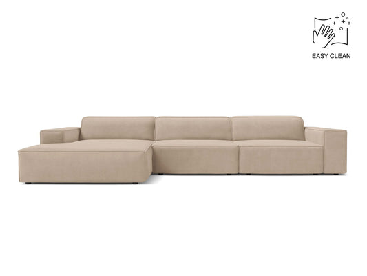 Jodie Modular Corner Sofa, 4 Seats, 284x162 cm — Beige / Left