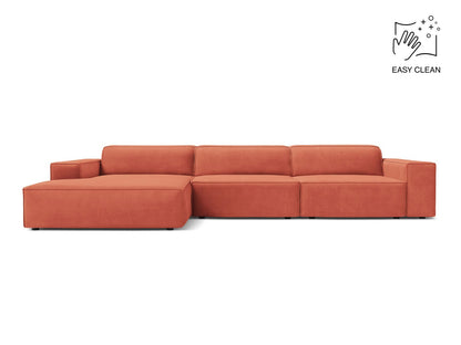 Ecksofa Samt Beige Jodie — Coral