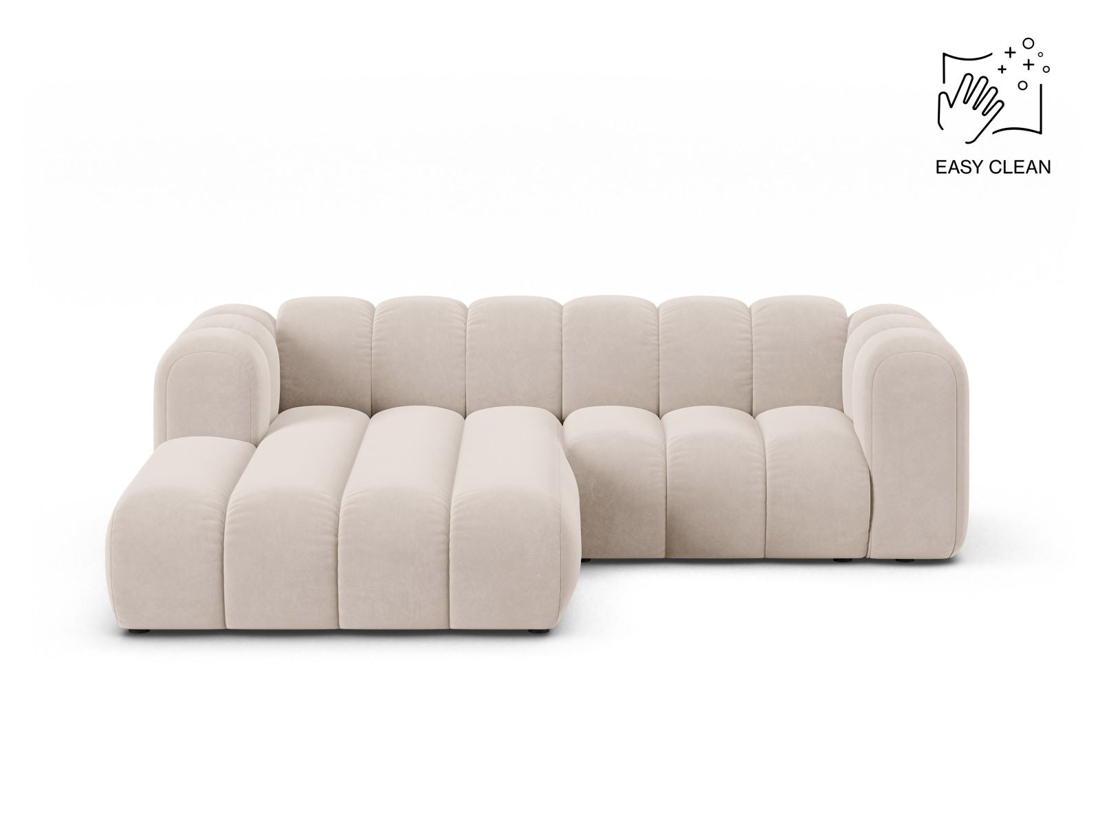 Lupine Modular Corner Sofa, 3 Seats, 230x177 cm — Light Beige / Left
