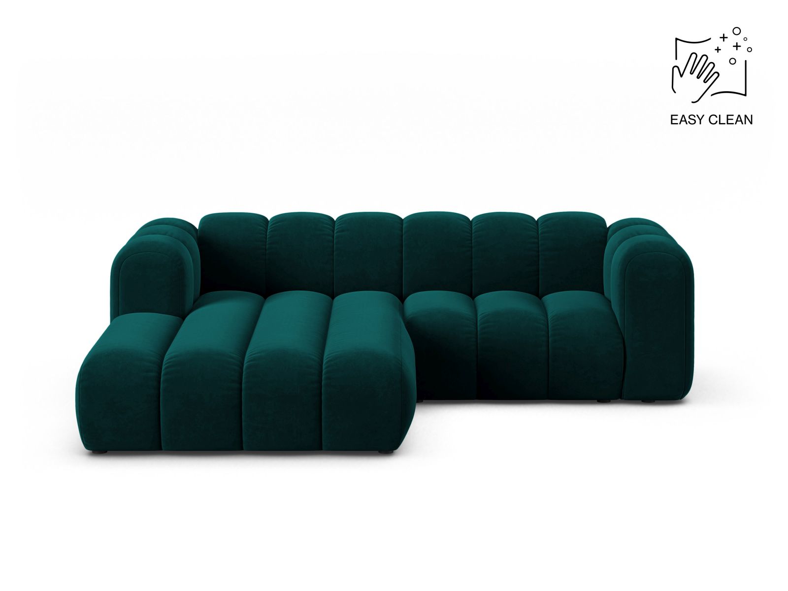 Lupine Modular Corner Sofa, 3 Seats, 230x177 cm — Deep Petrol / Left