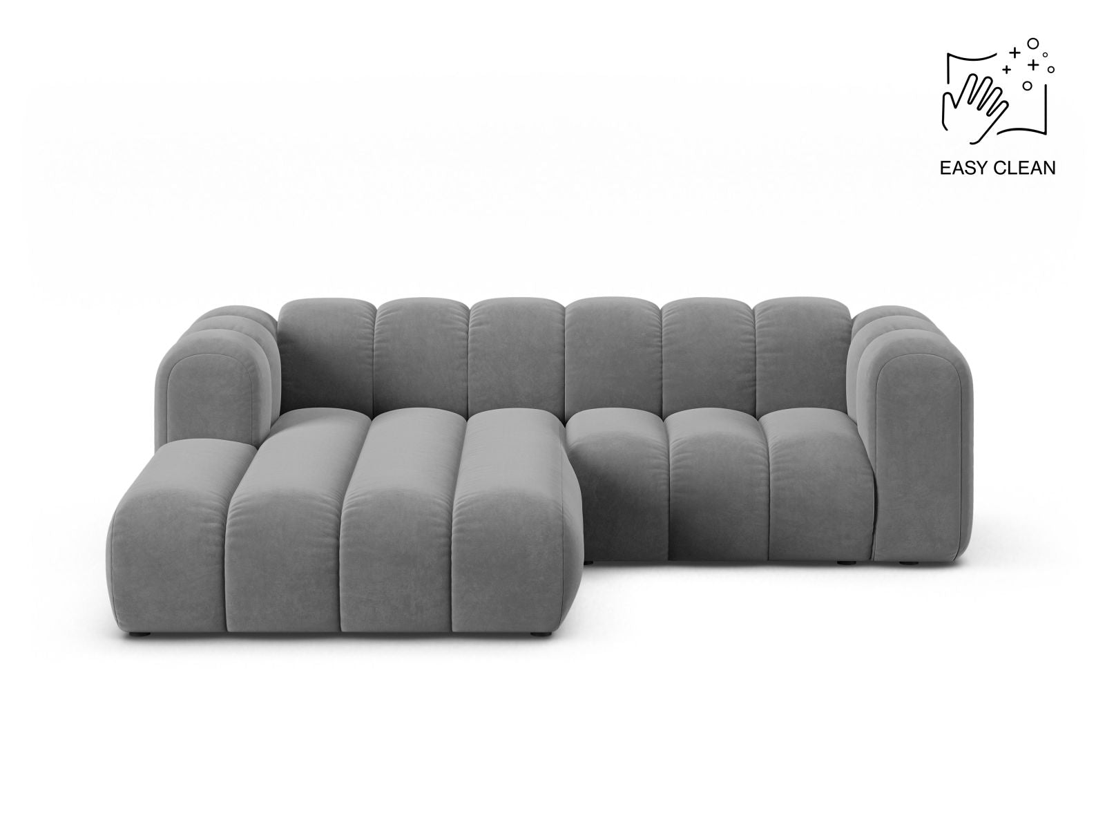 Lupine Modular Corner Sofa, 3 Seats, 230x177 cm — Light Grey / Left