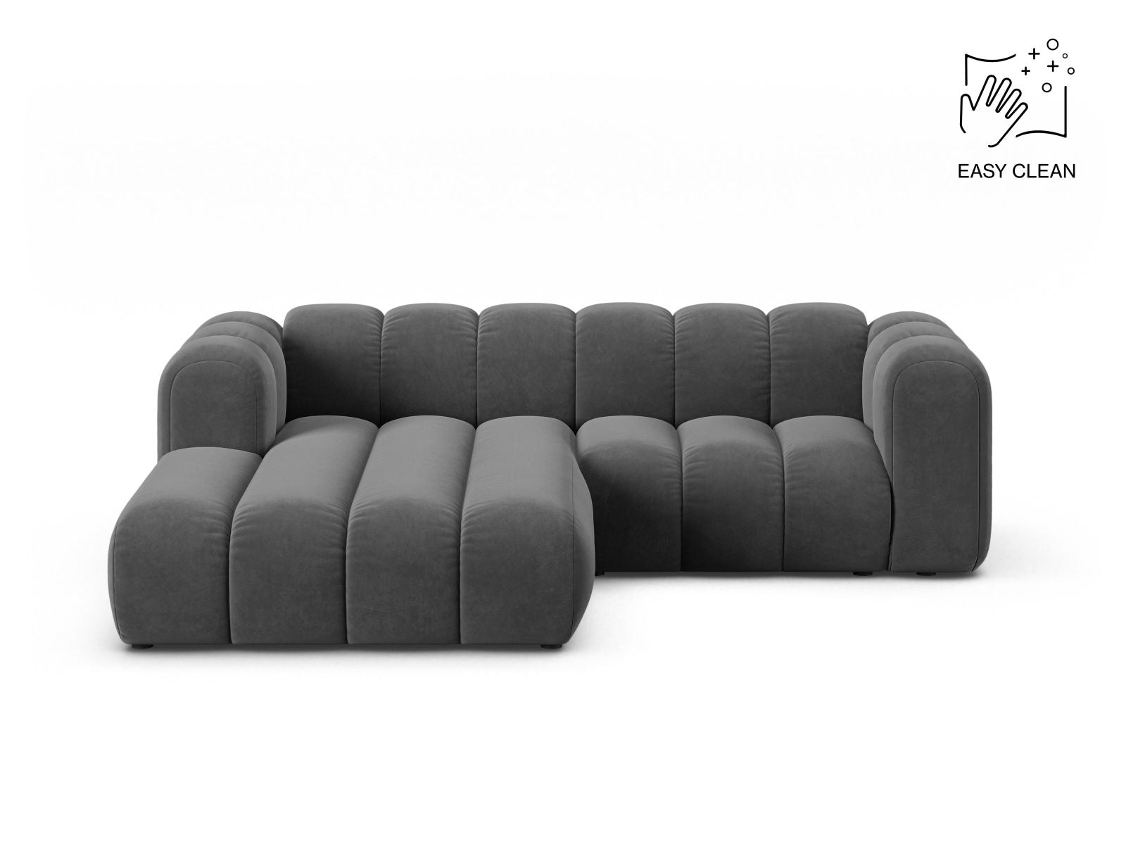 Lupine Modular Corner Sofa, 3 Seats, 230x177 cm — Grey / Left