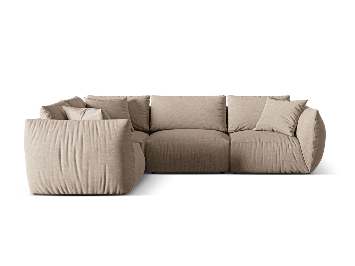 Chris Corner Sofa, 4 Seats, 295x210 cm — Sand / Left