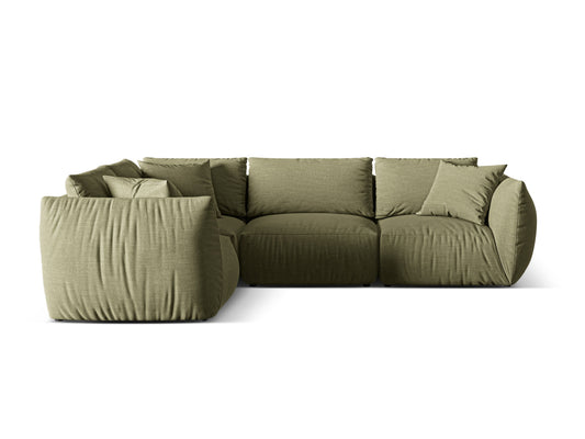 Chris Corner Sofa, 4 Seats, 295x210 cm — Light Green / Left