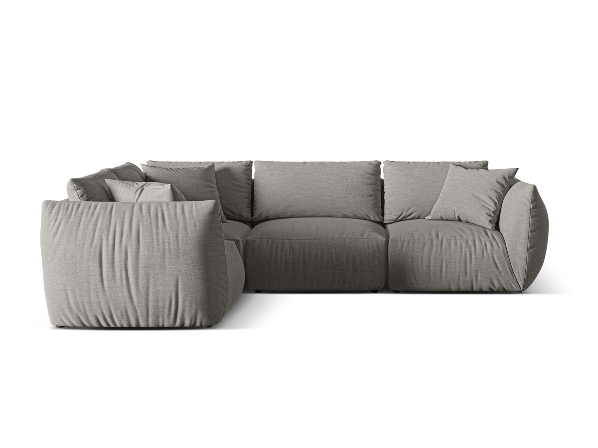 Chris Corner Sofa, 4 Seats, 295x210 cm — Warm grey / Left