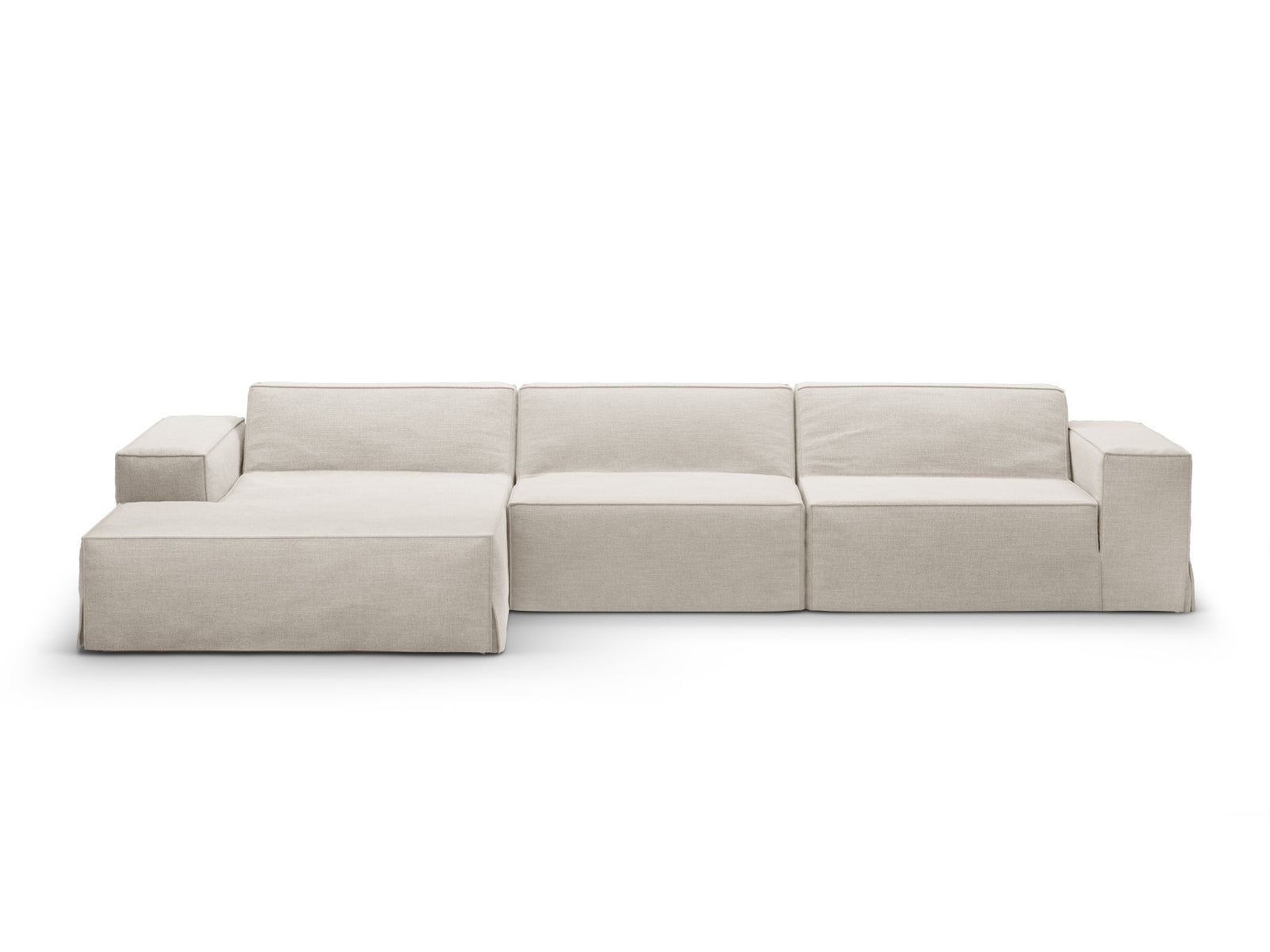 Jodie Modular Corner Sofa, 4 Seats, 284x162 cm — Natural / Left