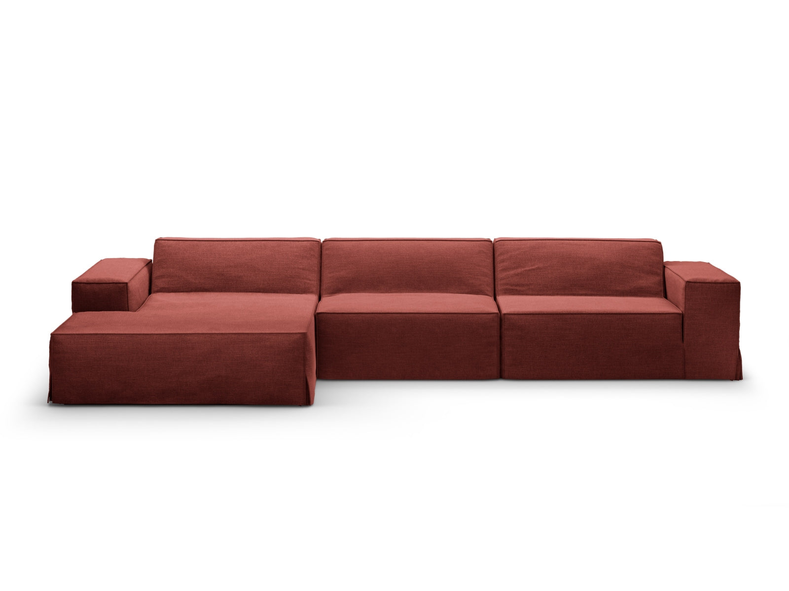 Jodie Modular Corner Sofa, 4 Seats, 284x162 cm — Cherrywood / Left
