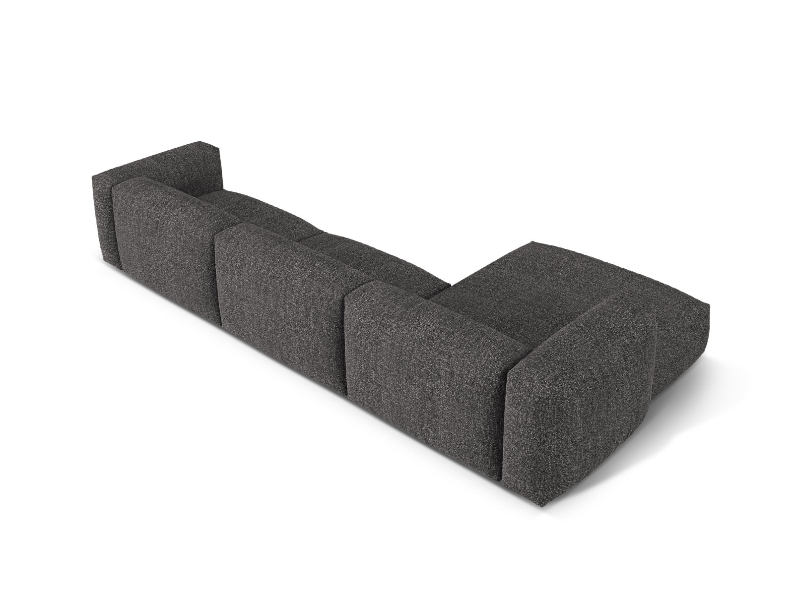 Ecksofa Bouclé Anthrazit Martina — Ansicht 4