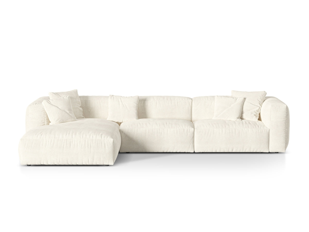 Martina Modular Corner Sofa XL, 3 Seats, 330x176 cm — Ivory / Left