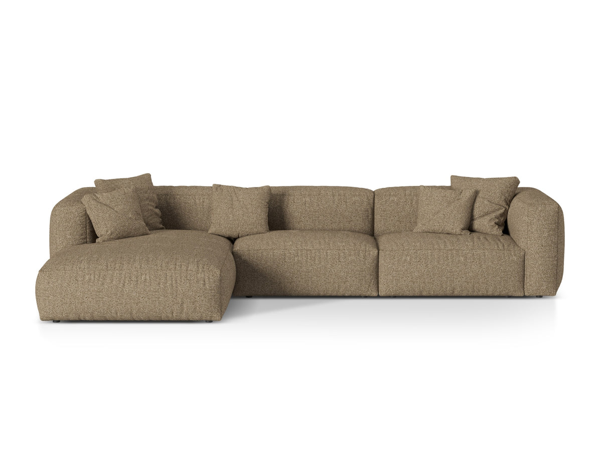 Martina Modular Corner Sofa XL, 3 Seats, 330x176 cm — Cappuccino / Left