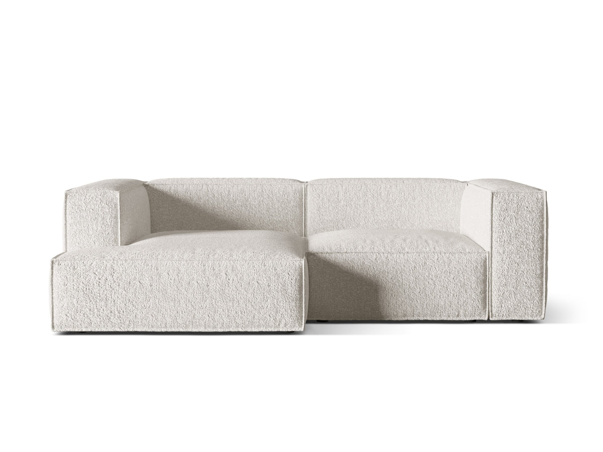 Nuria Modular Corner Sofa, 3 Seats, 252x147 cm — Grey Beige Melange / Left