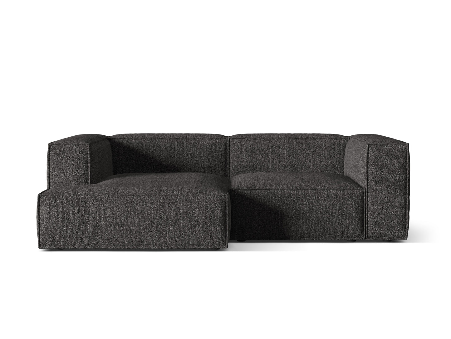 Ecksofa Bouclé Anthrazit Nuria — Anthracite