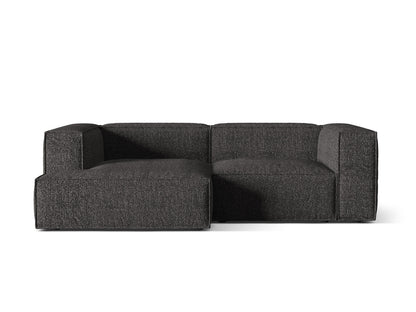 Ecksofa Bouclé Anthrazit Nuria — Anthracite