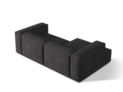Ecksofa Bouclé Anthrazit Nuria — Maße und Details
