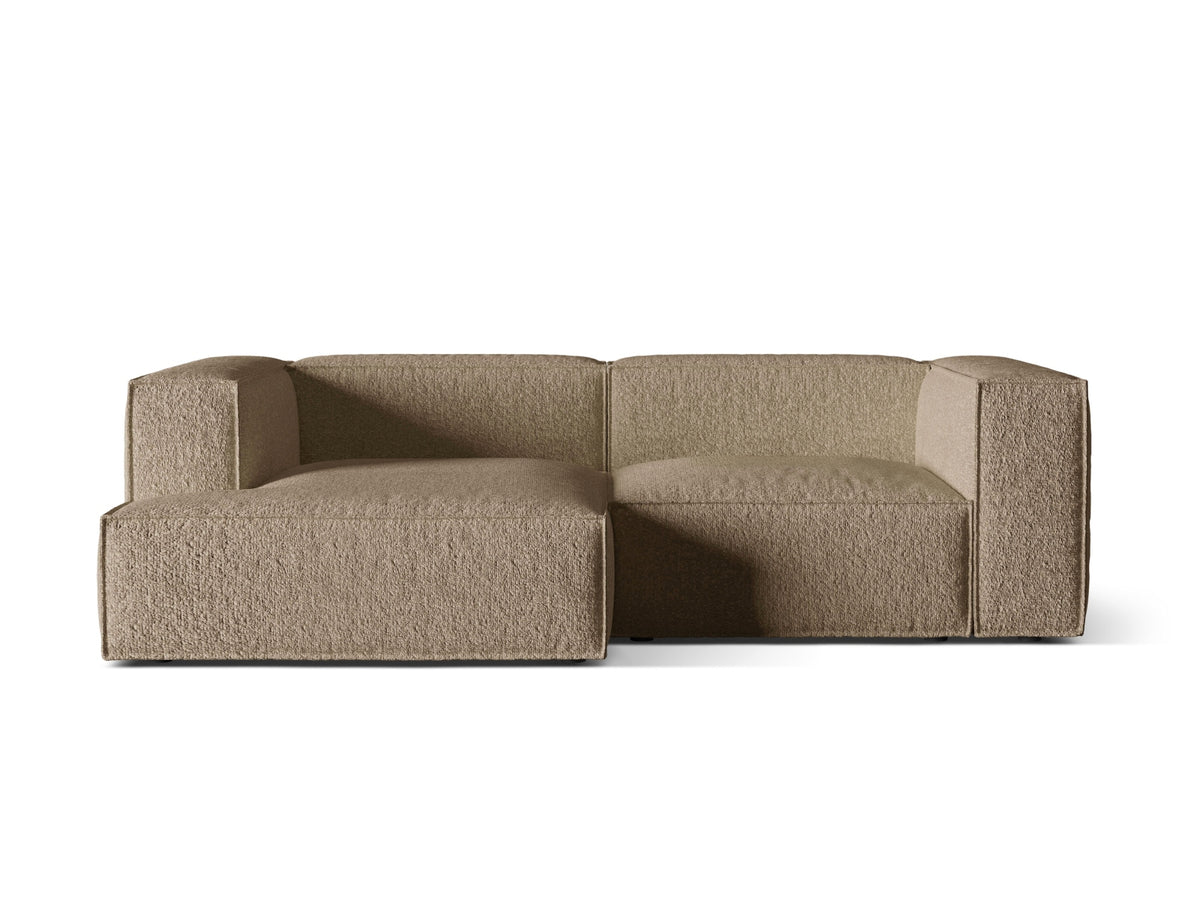 Nuria Modular Corner Sofa, 3 Seats, 252x147 cm — Cappuccino / Left