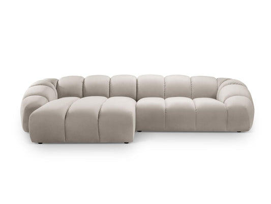 Diana Corner Sofa, 4 Seats, 334x182 cm — Beige / Left