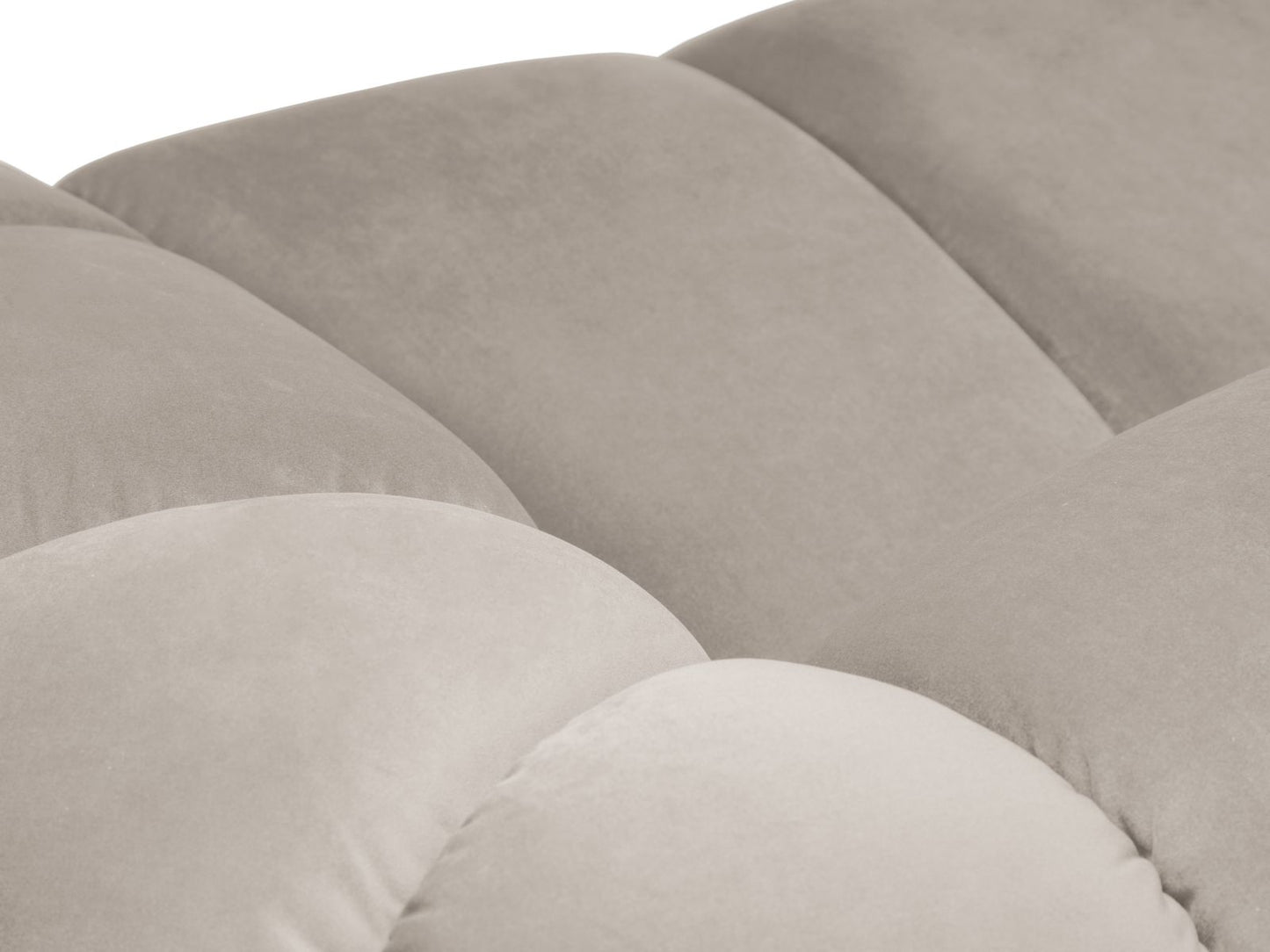 Ecksofa Samt Beige Diana — Maße und Details