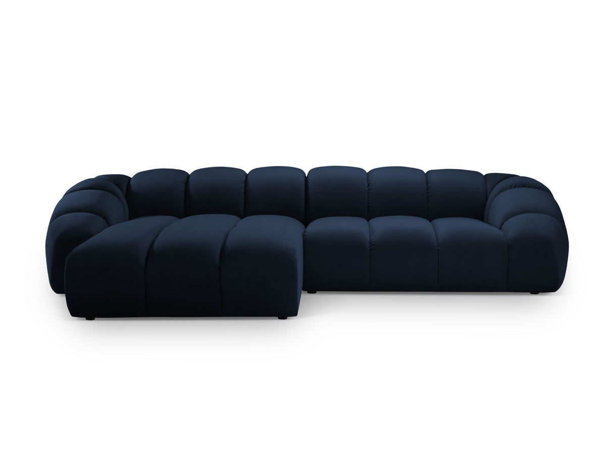 Diana Corner Sofa, 4 Seats, 334x182 cm — Royal Blue / Left