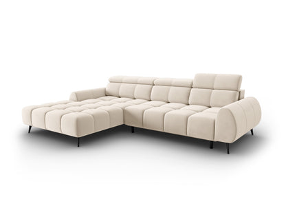 Ecksofa Samt Schwarz Alyse — Light Beige