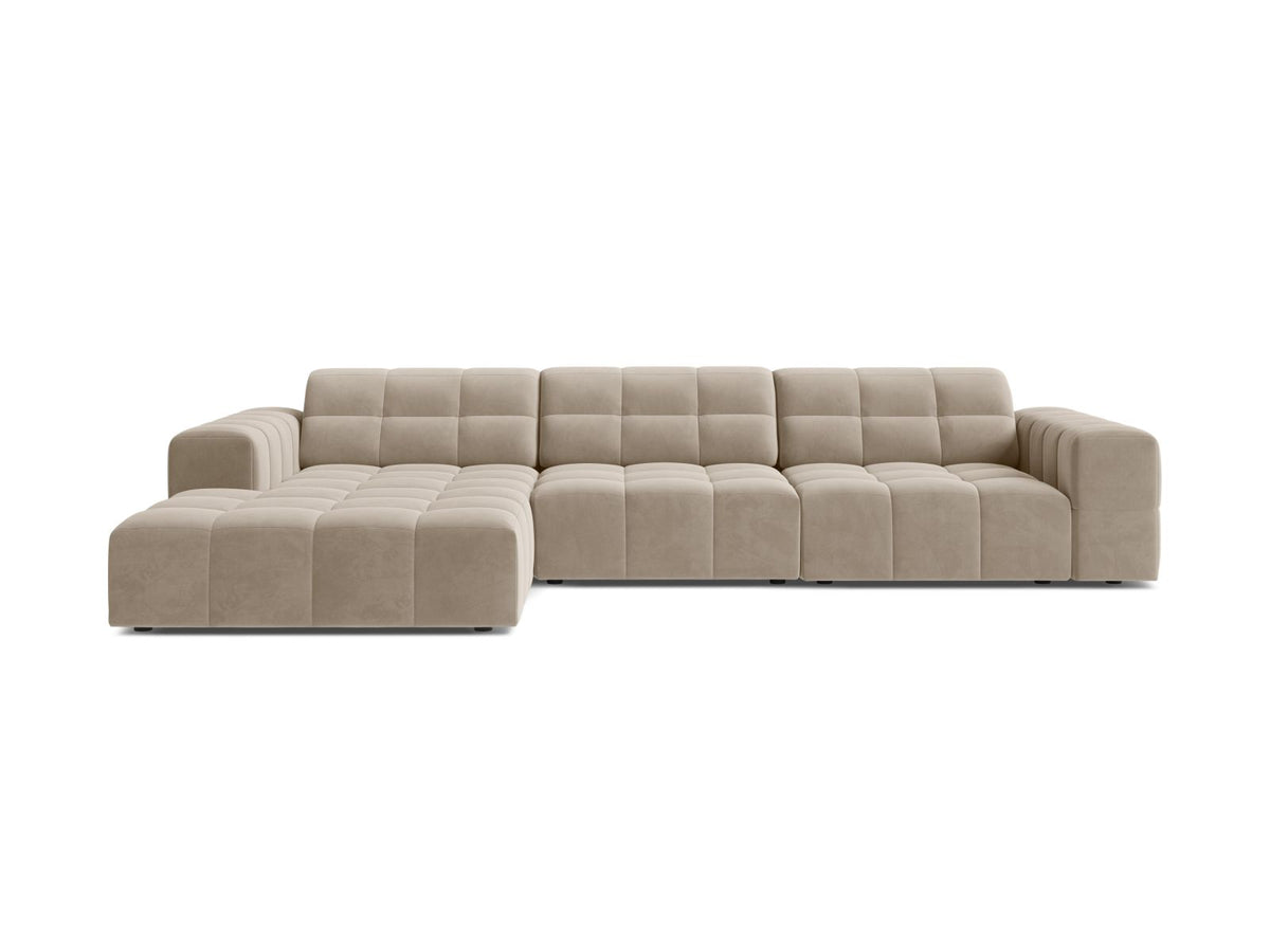 Jennifer Corner Sofa, 4 Seats, 294x167 cm — Dark Beige / Left