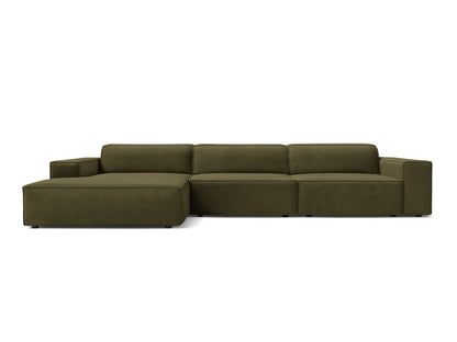Ecksofa Samt Schwarz Jodie — Green
