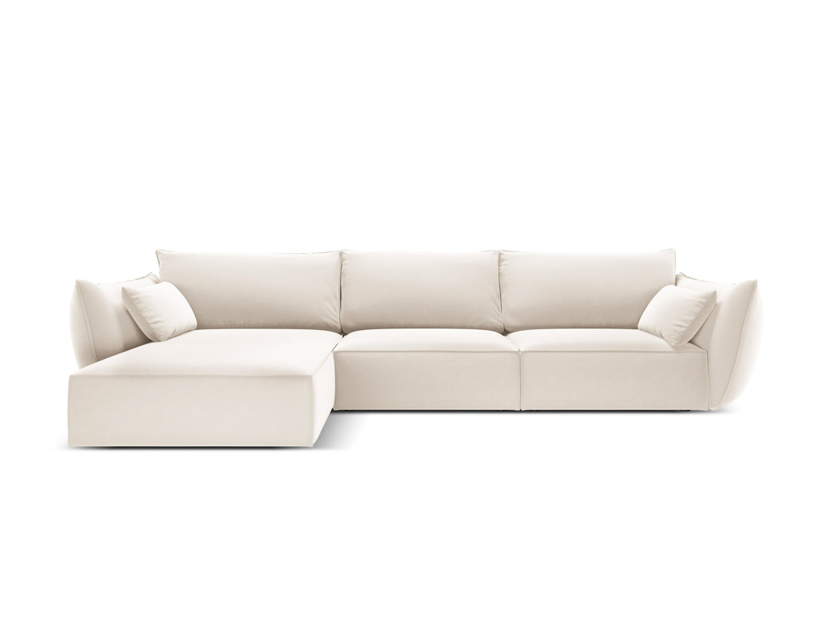 Kaelle Corner Sofa, 4 Seats, 308x171 cm — Light Beige / Left