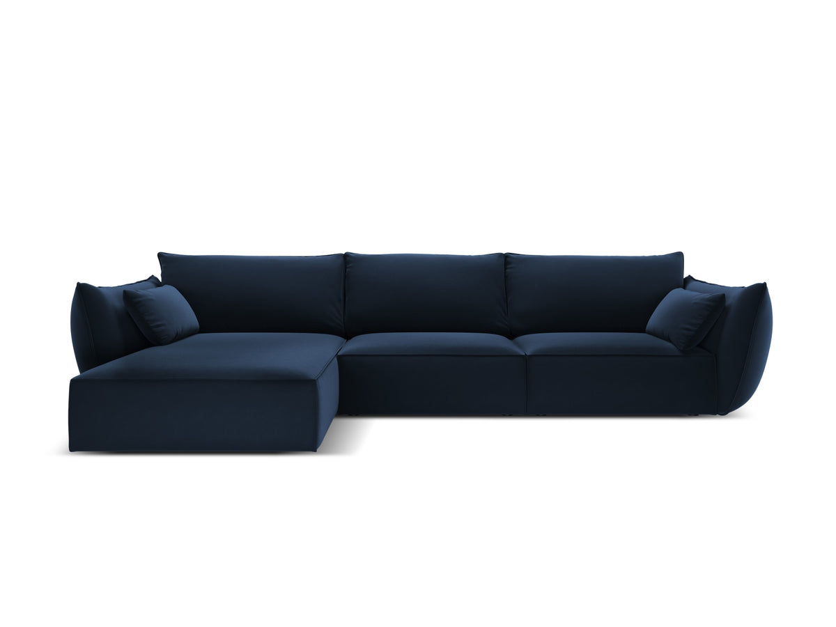 Kaelle Corner Sofa, 4 Seats, 308x171 cm — Royal Blue / Left