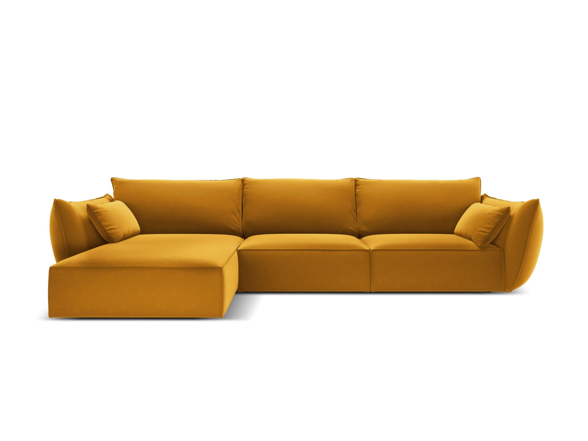 Kaelle Corner Sofa, 4 Seats, 308x171 cm — Yellow / Left