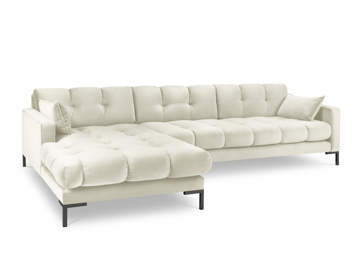 Mamaia Corner Sofa, 5 Seats, 293x185 cm — Light Beige / Left