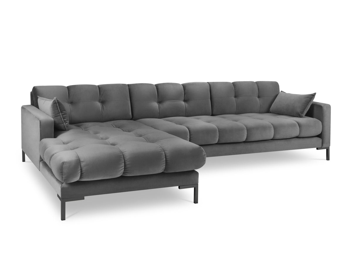 Mamaia Corner Sofa, 5 Seats, 293x185 cm — Light Grey / Left