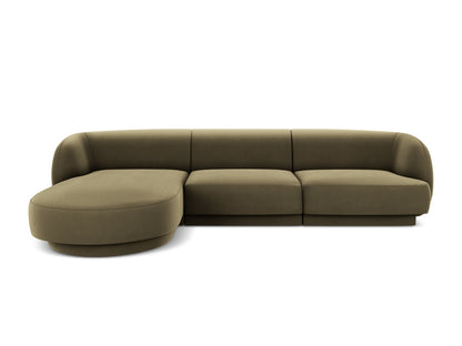 Ecksofa Samt Schwarz Miley — Cappuccino