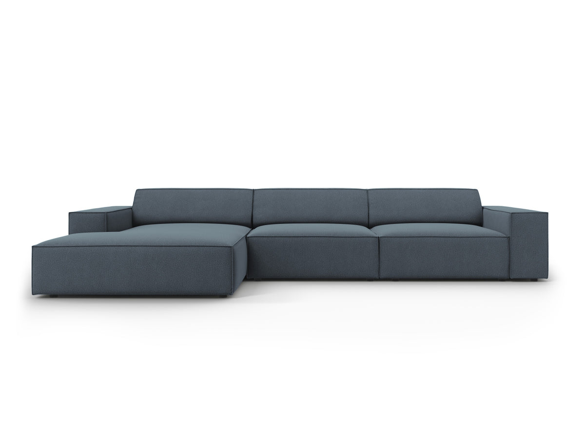 Jodie Corner Sofa, 4 Seats, 284x162 cm — Blue / Left