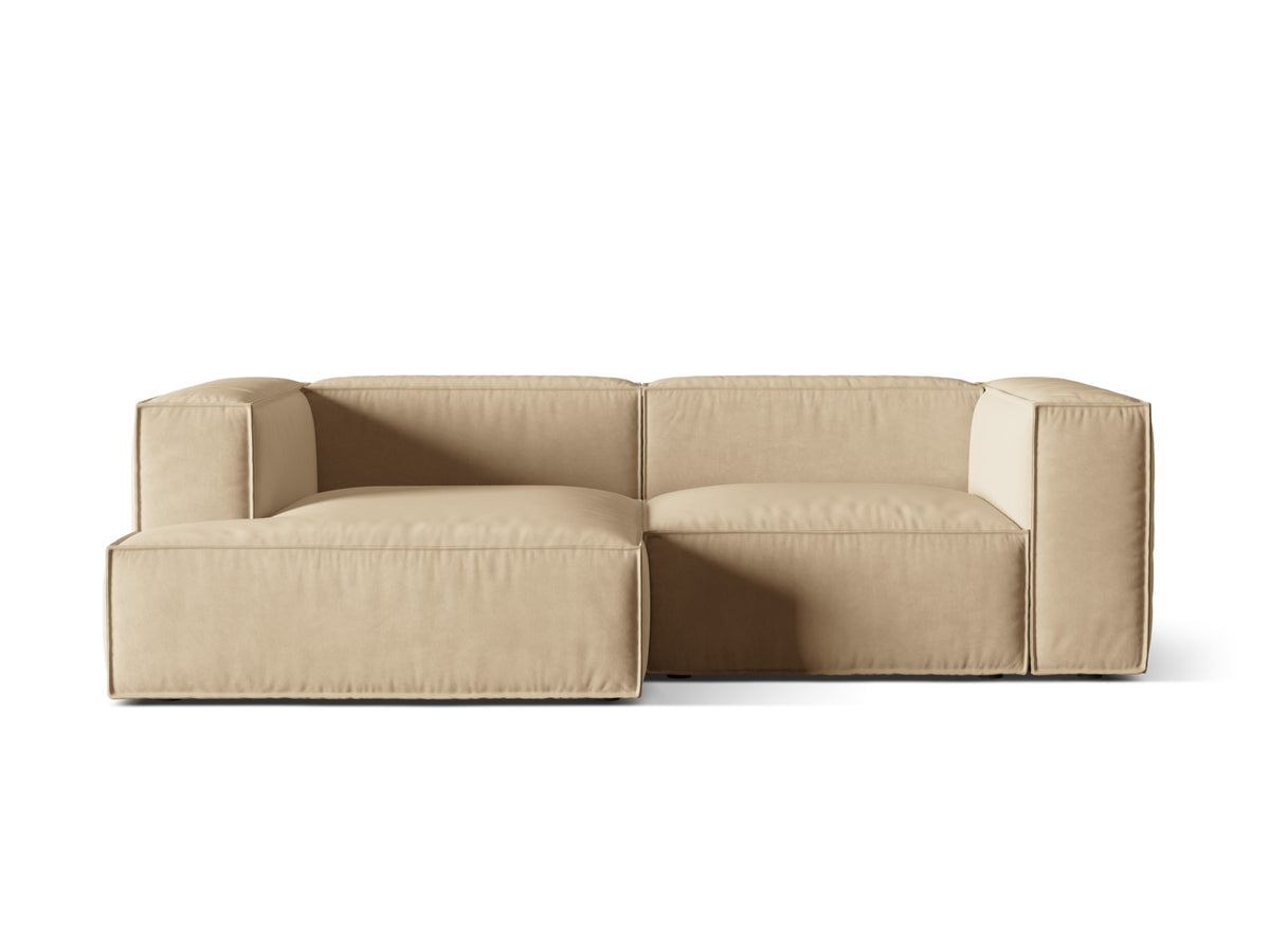 Nuria Modular Corner Sofa, 3 Seats, 252x147 cm — Nude / Left
