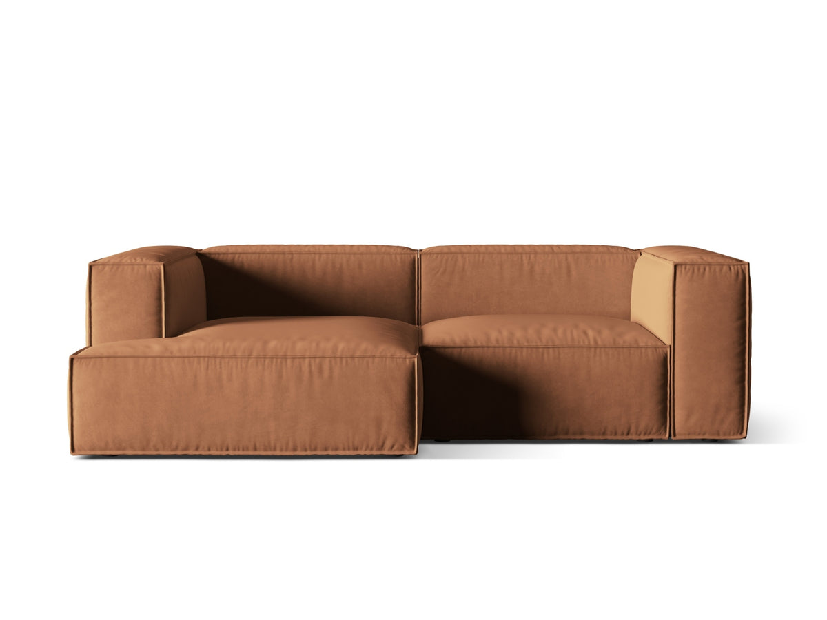 Nuria Modular Corner Sofa, 3 Seats, 252x147 cm — Honey / Left