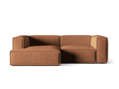 Ecksofa Samt Beige Nuria — Honey