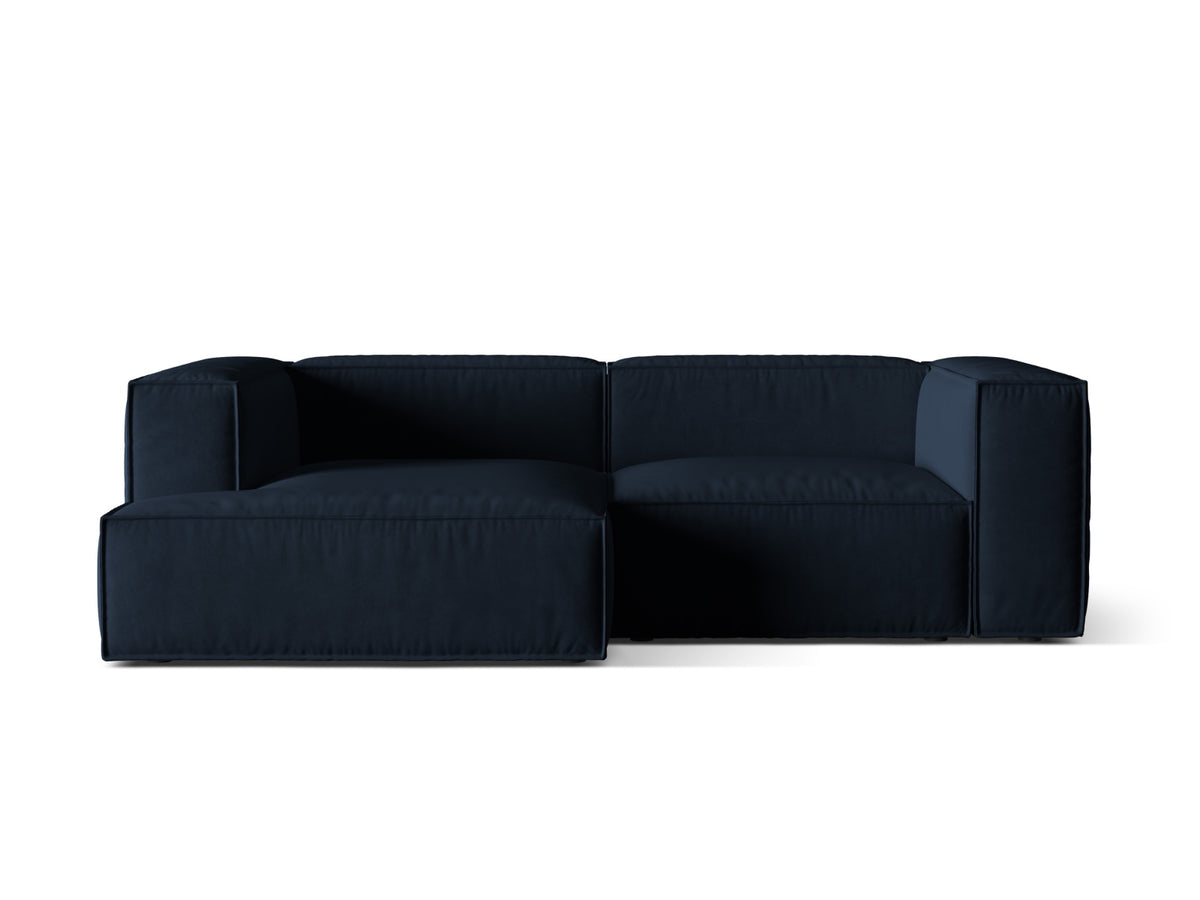 Nuria Modular Corner Sofa, 3 Seats, 252x147 cm — Dark Blue / Left