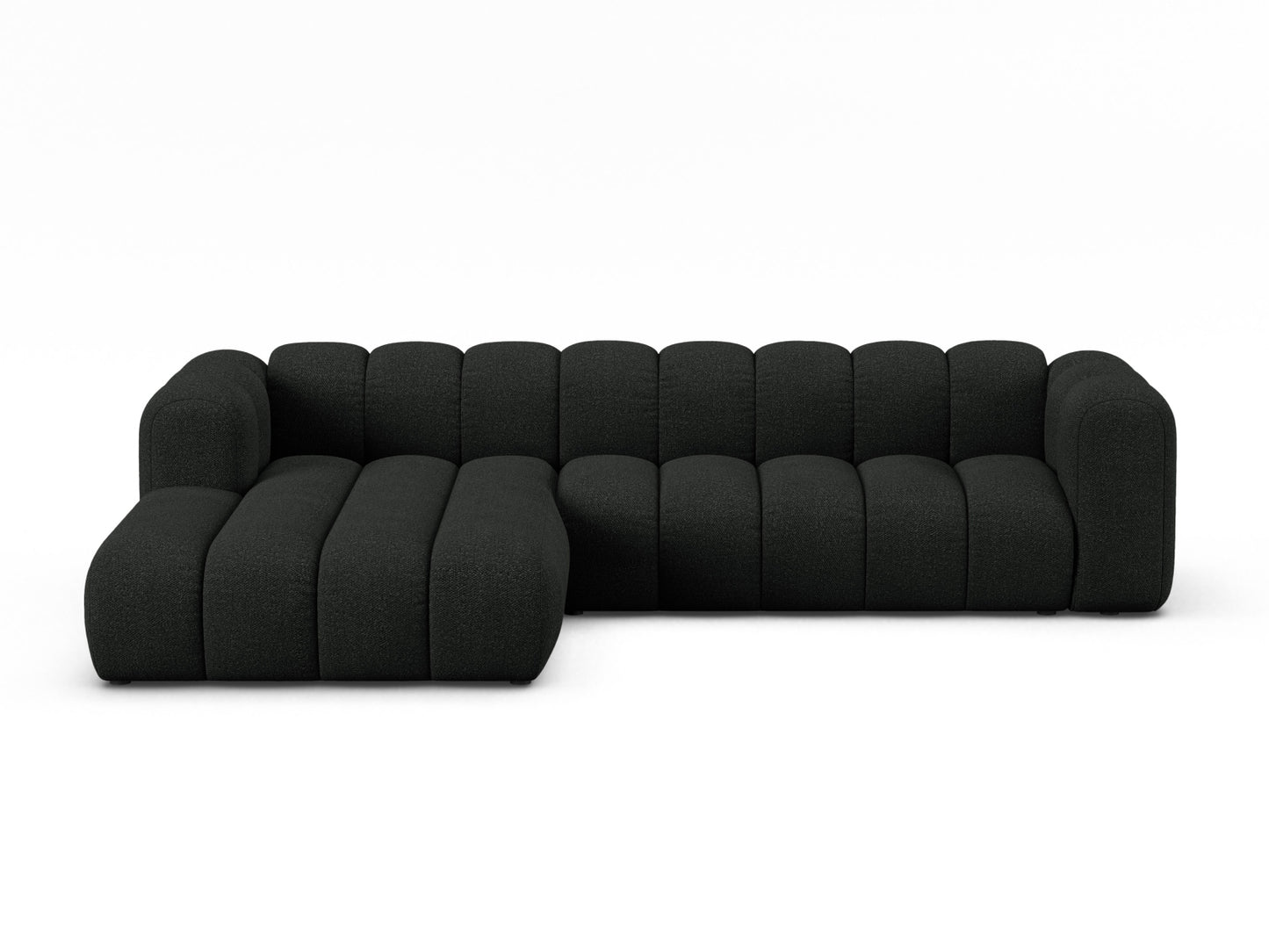 Lupine Modular Corner Sofa, 4 Seats — Black / Left