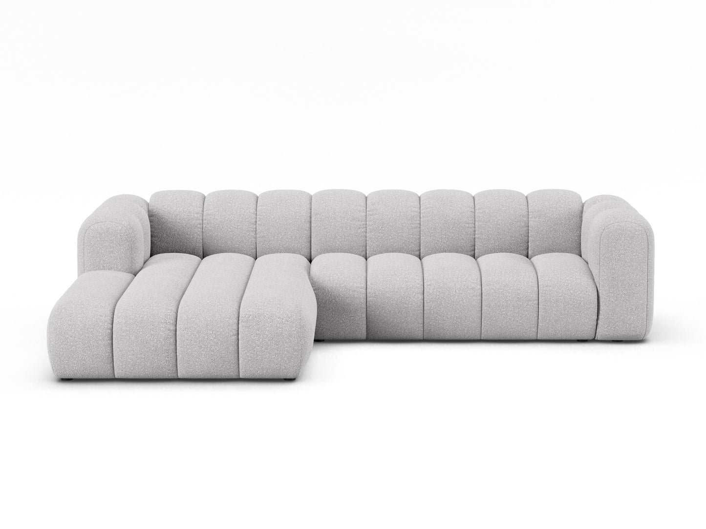 Lupine Modular Corner Sofa, 4 Seats — Light Grey / Left