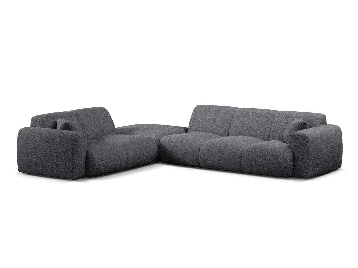 Molino Corner Sofa, 6 Seats, 315x250 cm — Dark Grey / Left