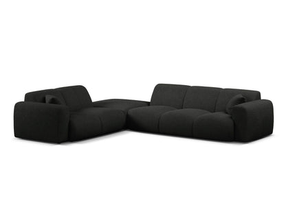 Molino Corner Sofa, 6 Seats, 315x250 cm — Black / Left