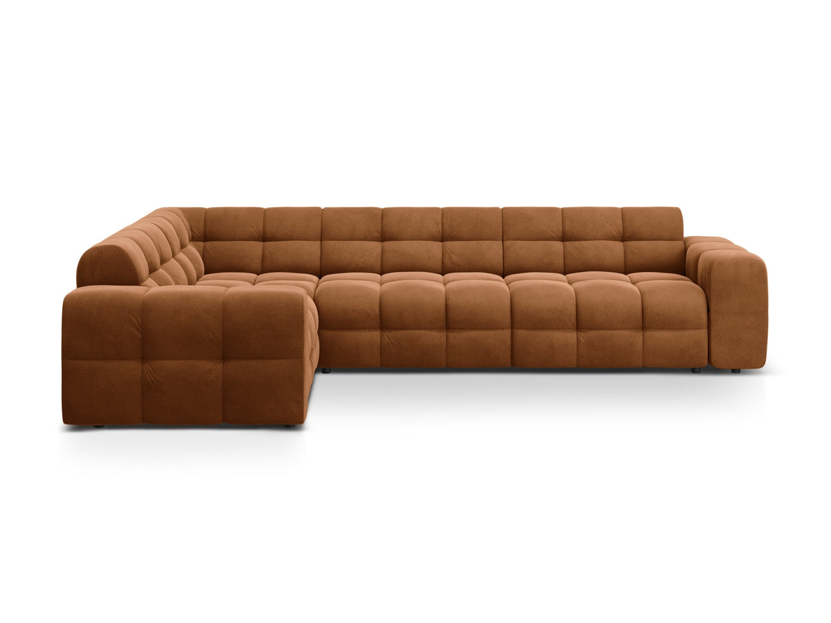 Kendal Corner Sofa, 6 Seats — Camel / Left