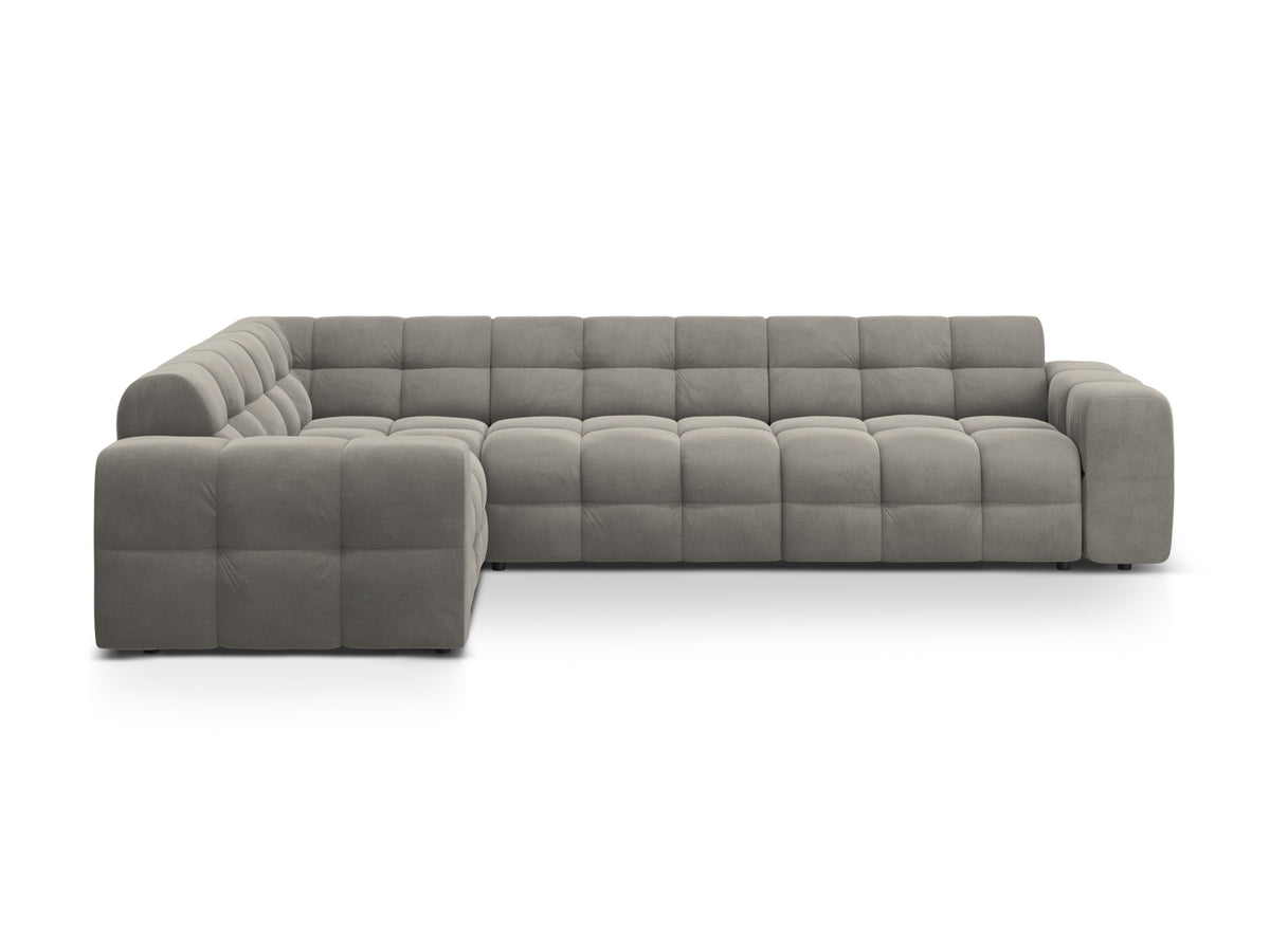 Kendal Corner Sofa, 6 Seats — Dark Grey / Left